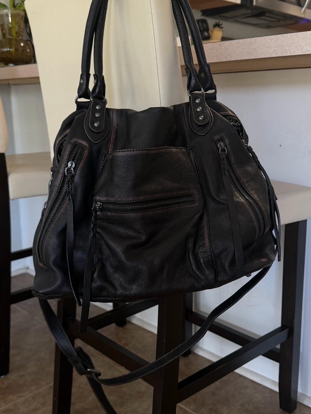 Free People Emerson Tote - Coal Black